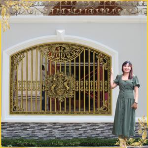 Bông gió nhôm đúc phù điêu buckingham
