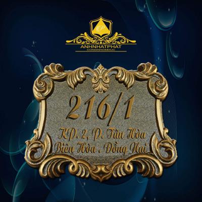 Biển số nhà nhôm đúc