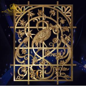 Bông gió nhôm đúc con công