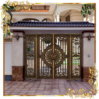 Cổng nhôm đúc bốn cánh hoa sen