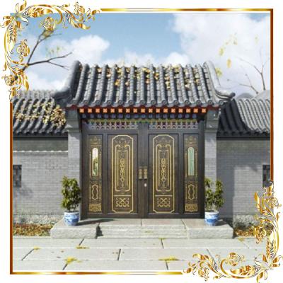 Cổng nhôm đúc 4 cánh mẫu 01