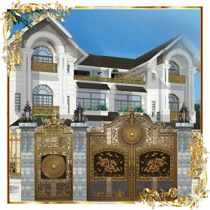 Cổng nhôm đúc song long