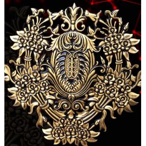 Phù điêu nhôm đúc hoa hồng