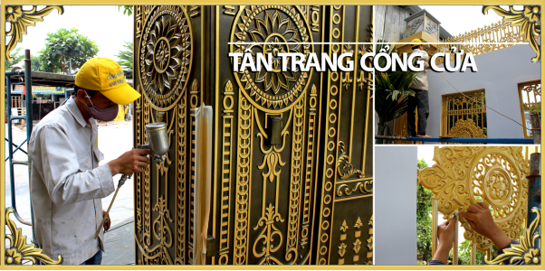 Dịch vụ tân trang cổng nhôm đúc