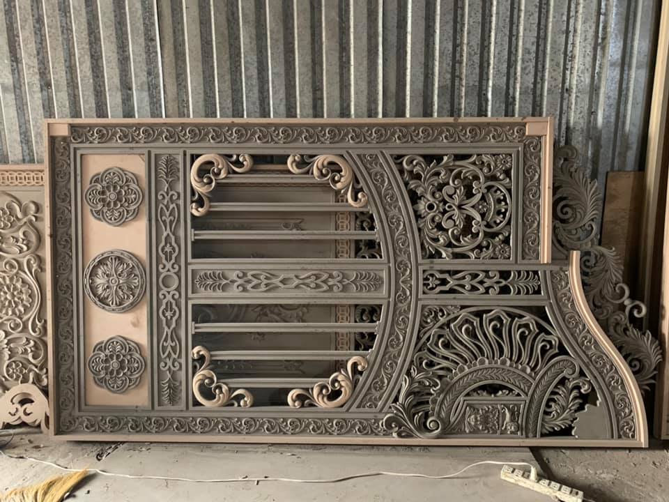 mẫu cổng gỗ cắt CNC