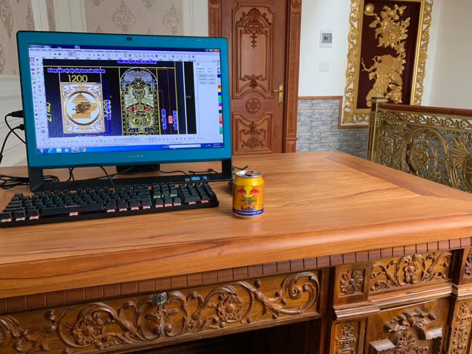 mẫu cổng gỗ cắt CNC
