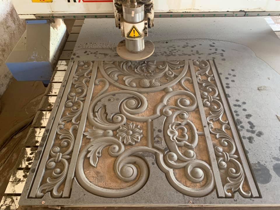 mẫu cổng gỗ cắt CNC