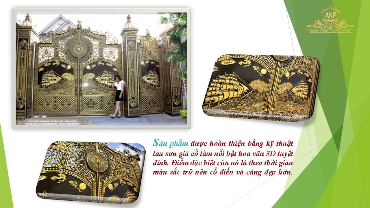 cổng nh&ocirc;m đ&uacute;c