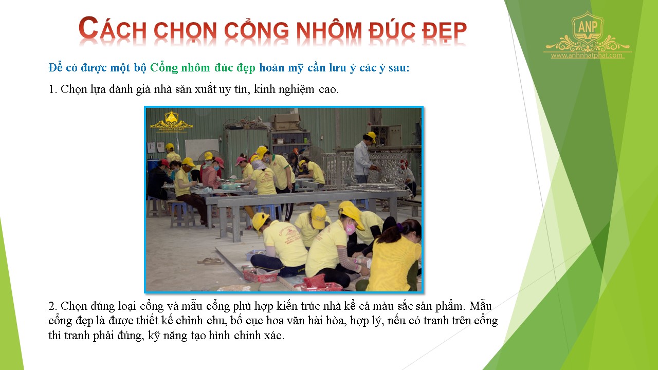 cổng nh&ocirc;m đ&uacute;c