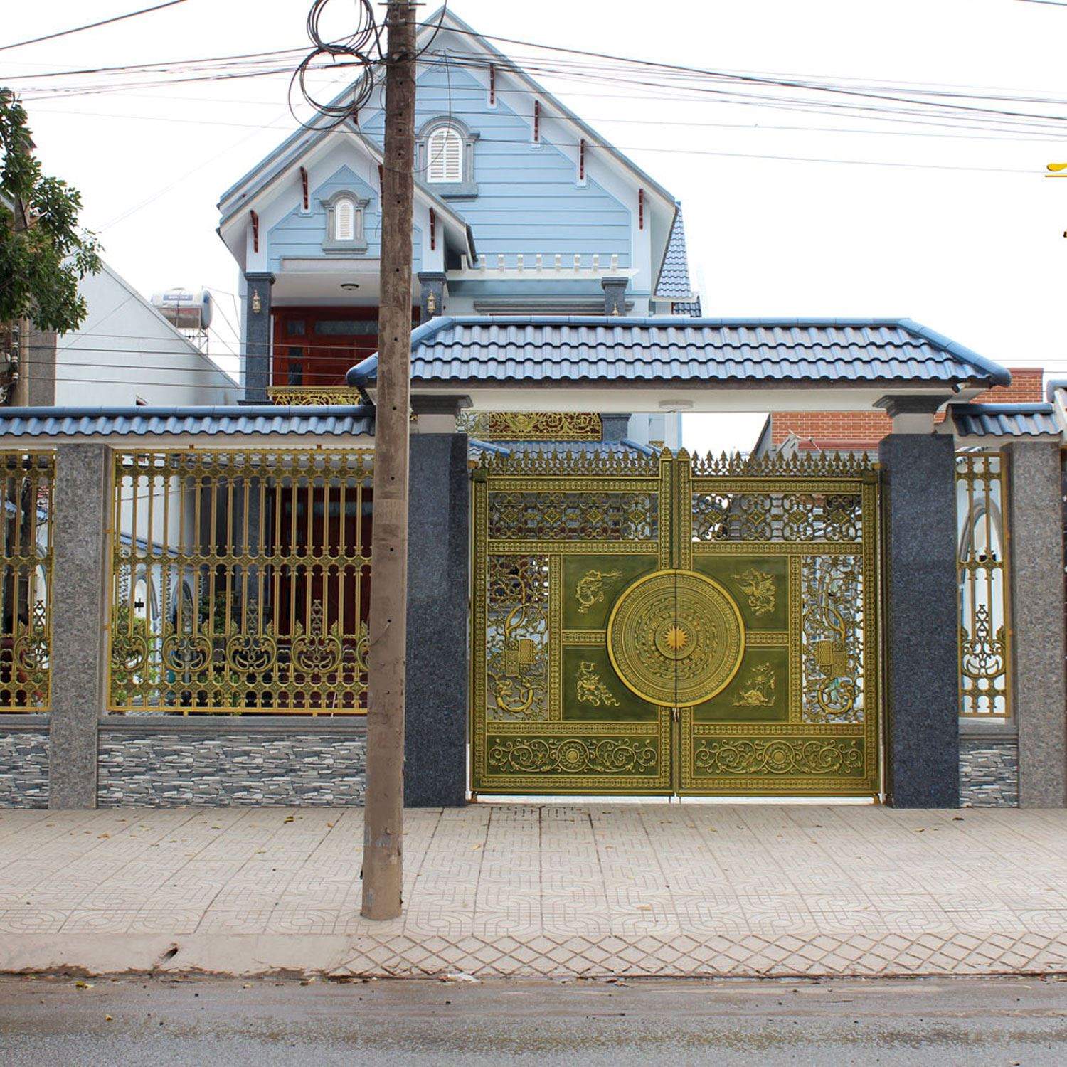 cổng nh&ocirc;m đ&uacute;c