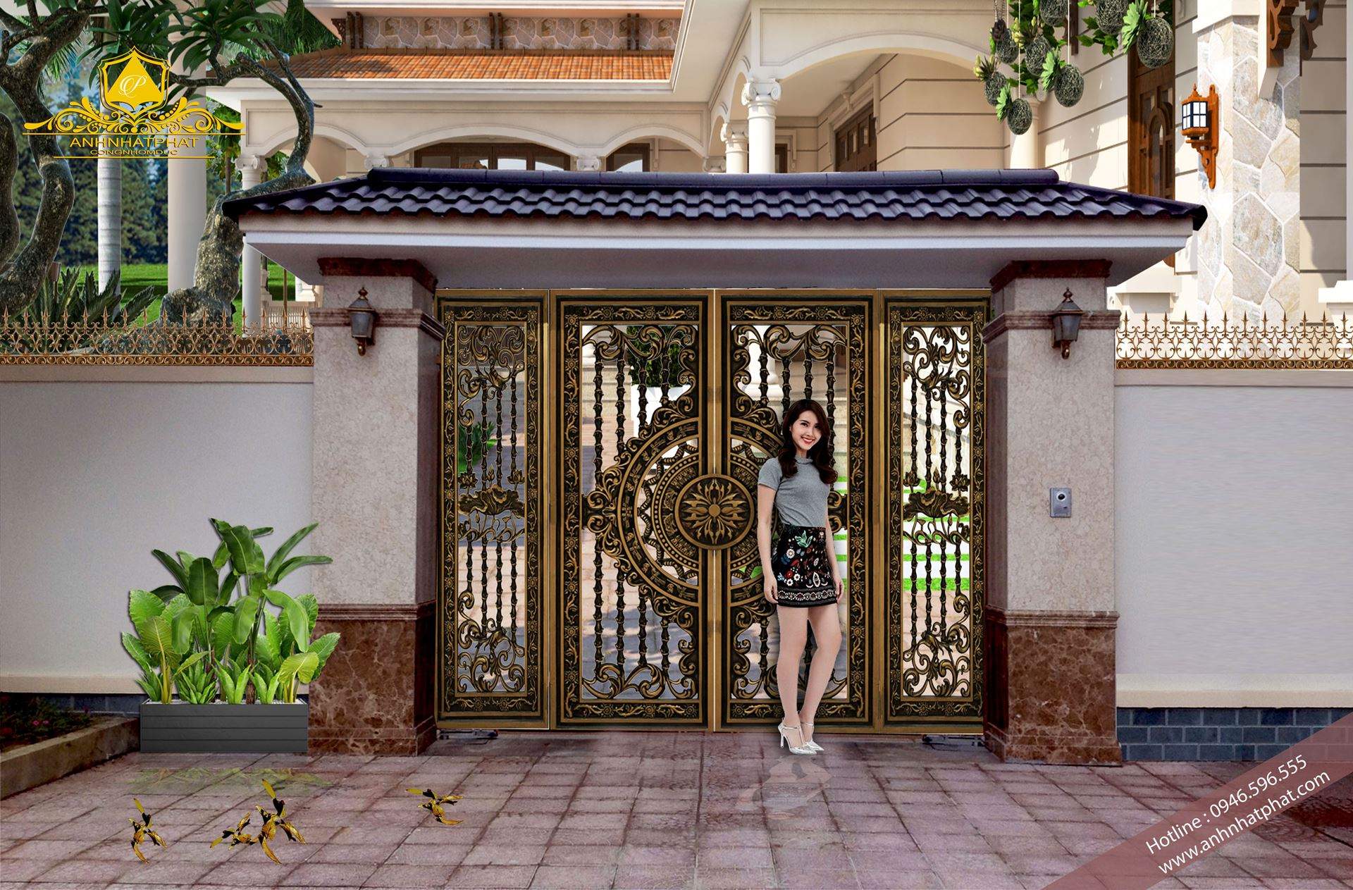 b&aacute;o gi&aacute; cổng nh&ocirc;m đ&uacute;c