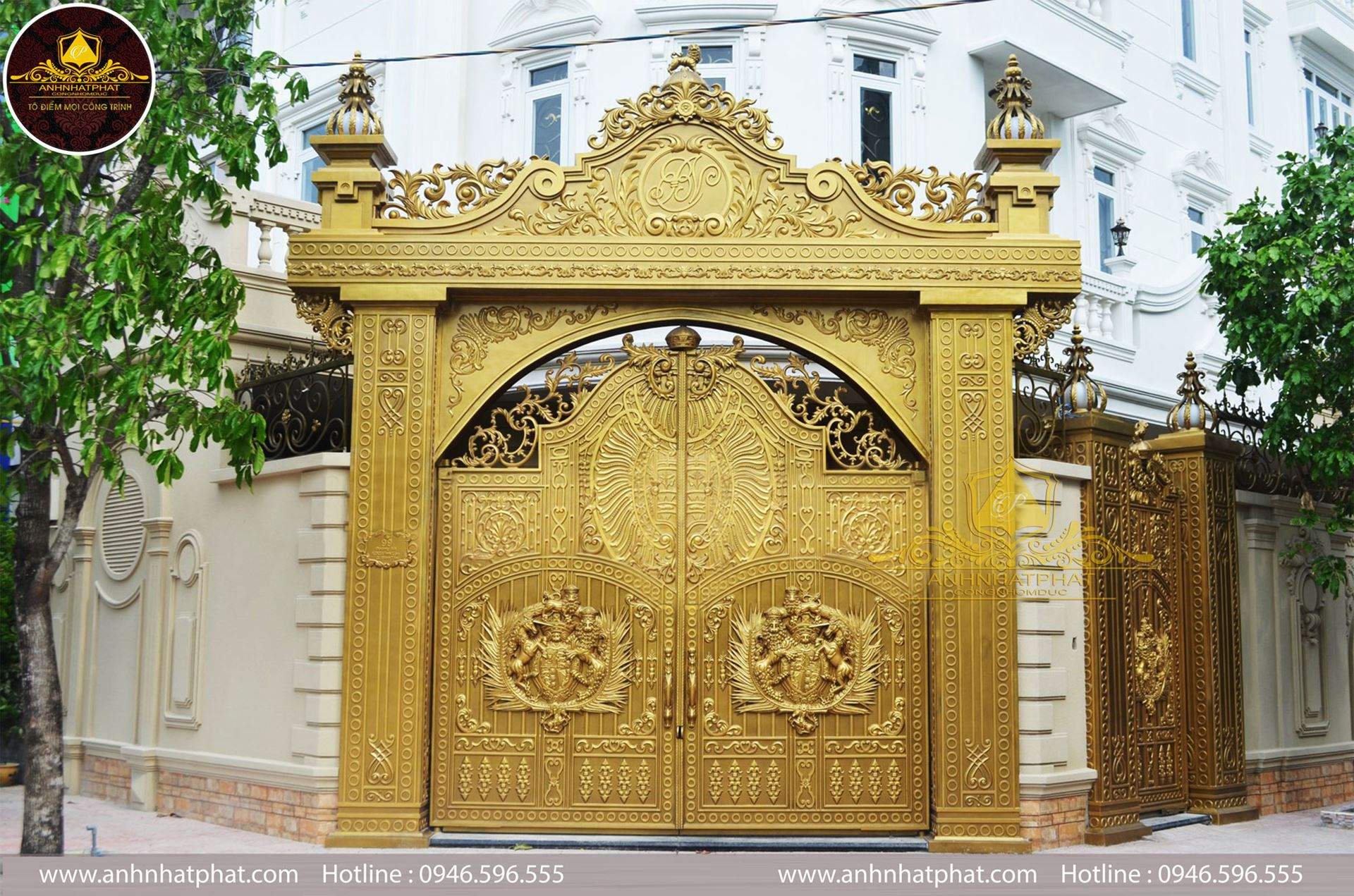 cổng nh&ocirc;m đ&uacute;c