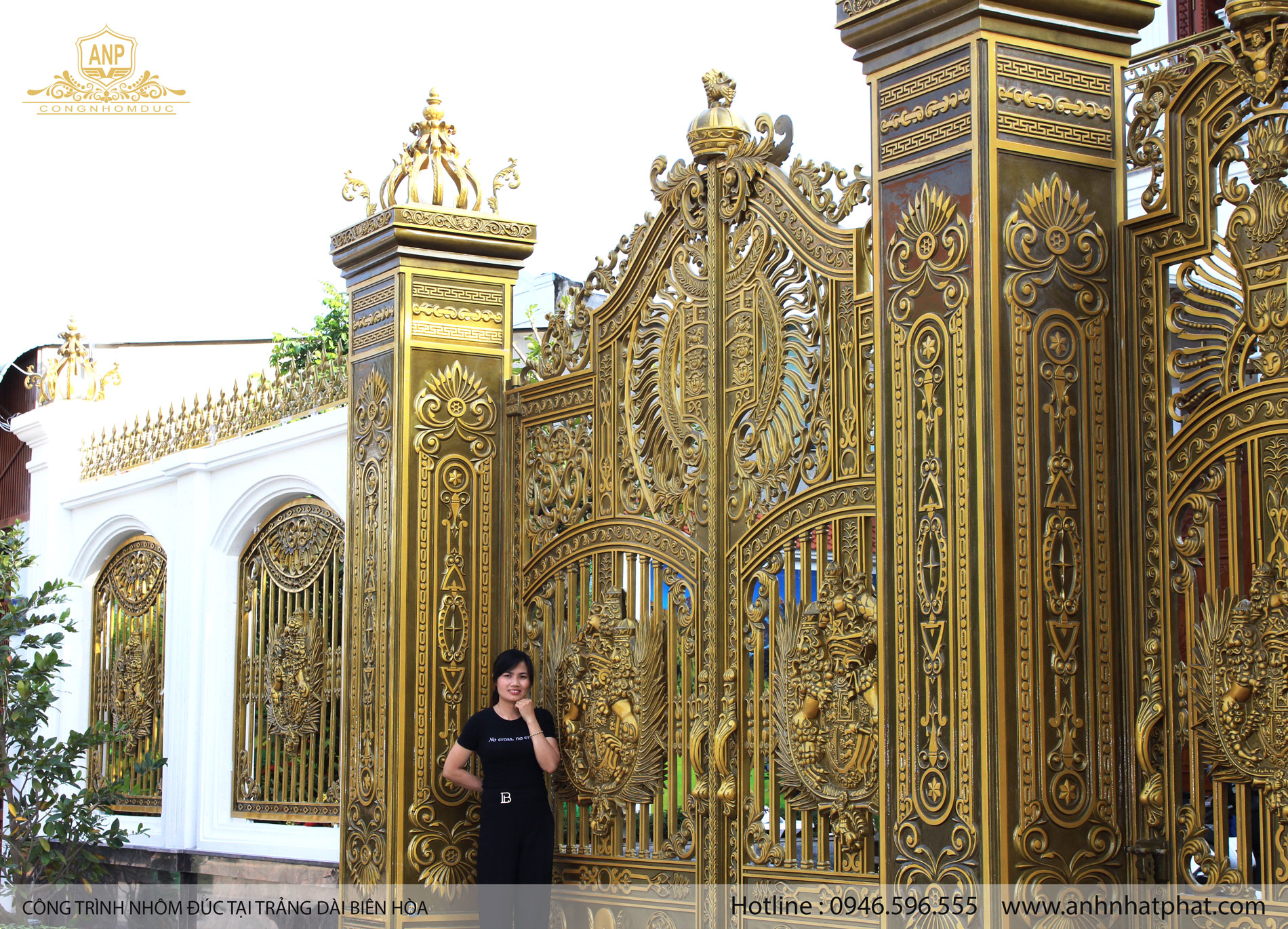 cổng nh&ocirc;m đ&uacute;c