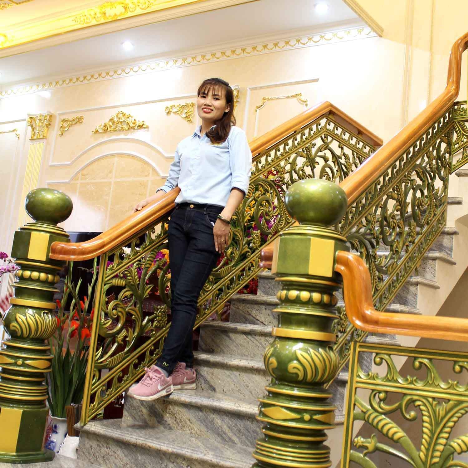 cầu thang nh&ocirc;m đ&uacute;c