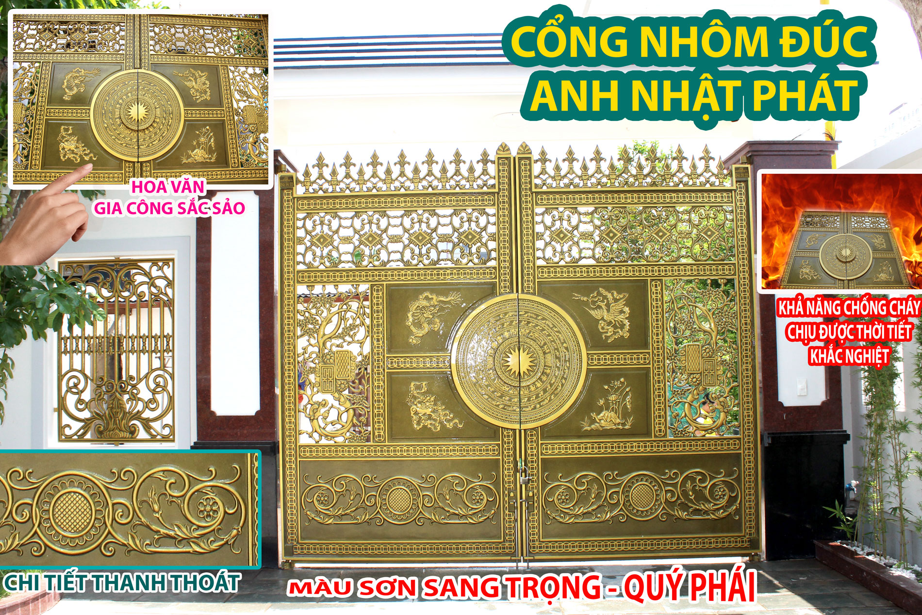 b&aacute;o gi&aacute; cổng nh&ocirc;m đ&uacute;c
