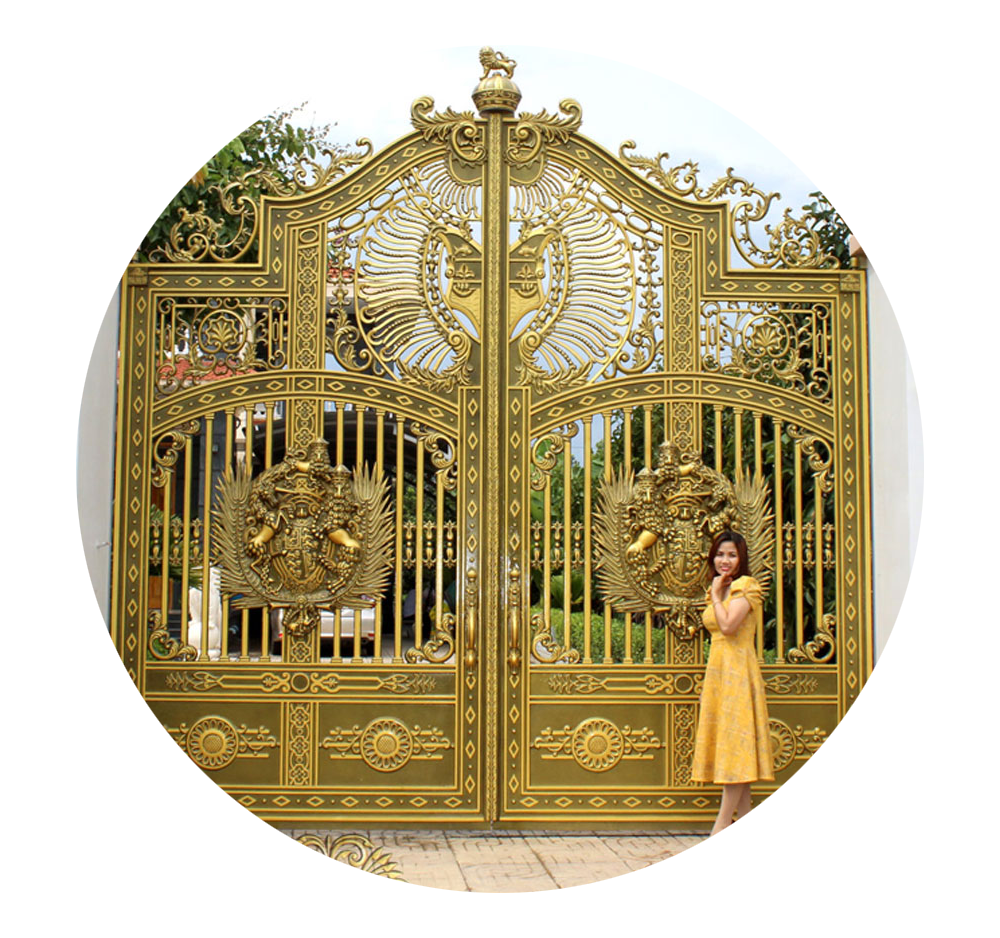 cổng nh&ocirc;m đ&uacute;c