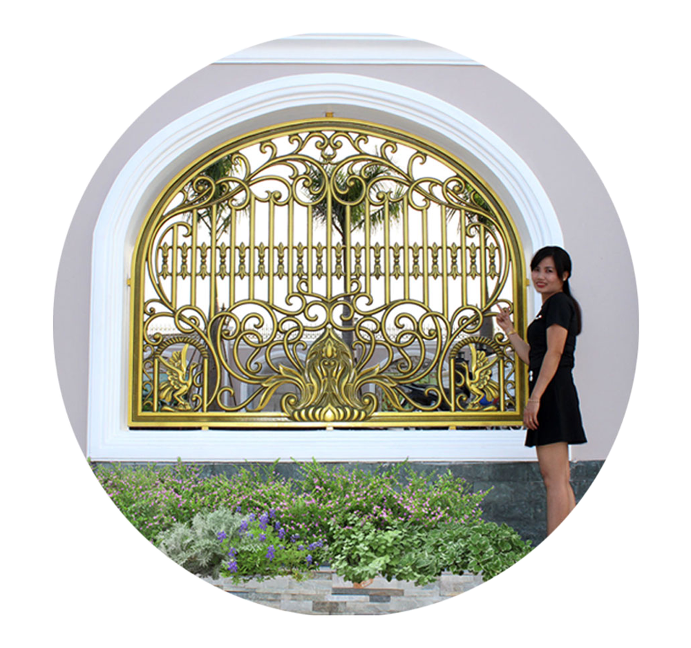 cổng nh&ocirc;m đ&uacute;c